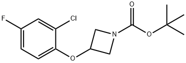 tert-butyl 3-(2-chloro-4-fluorophenoxy)azetidine-1-carboxylate Structure