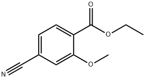 Benzoic acid, 4-cyano-2-methoxy-, ethyl ester Structure