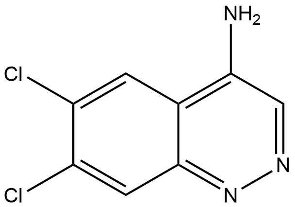 6,7-Dichlorocinnolin-4-amine Structure