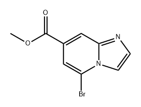 Imidazo[1,2-a]pyridine-7-carboxylic acid, 5-bromo-, methyl ester Structure