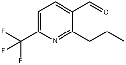 3-Pyridinecarboxaldehyde, 2-propyl-6-(trifluoromethyl)- Structure