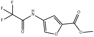 2-Furancarboxylic acid, 4-[(2,2,2-trifluoroacetyl)amino]-, methyl ester Structure