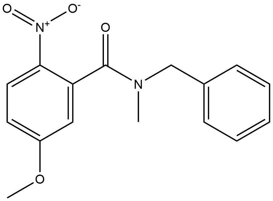 N-benzyl-5-methoxy-N-methyl-2-nitrobenzamide Structure