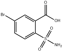 Benzoic acid, 2-(aminosulfonyl)-5-bromo- 구조식 이미지