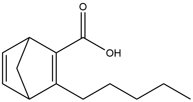 3-Pentylbicyclo[2.2.1]hepta-2,5-diene-2-carboxylic acid 구조식 이미지