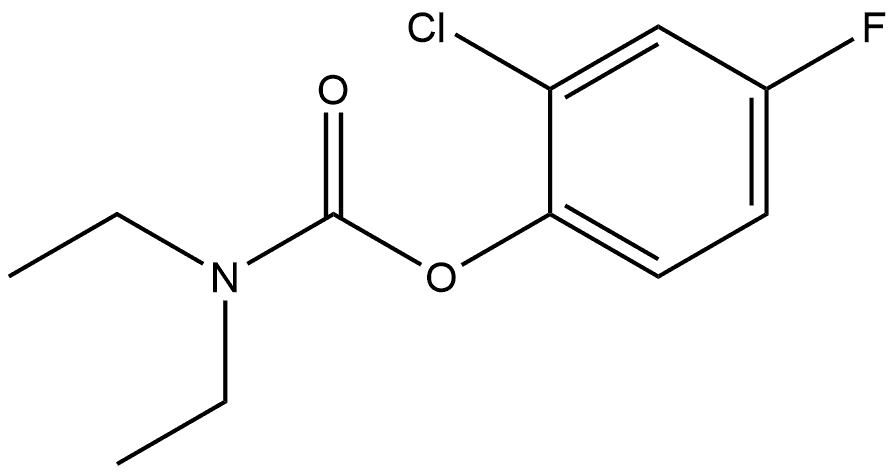 2-Chloro-4-fluorophenyl N,N-diethylcarbamate Structure