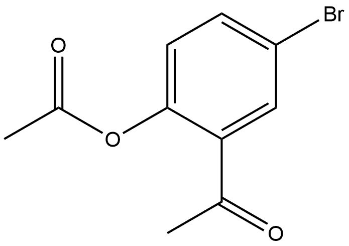 1-[2-(Acetyloxy)-5-bromophenyl]ethanone Structure