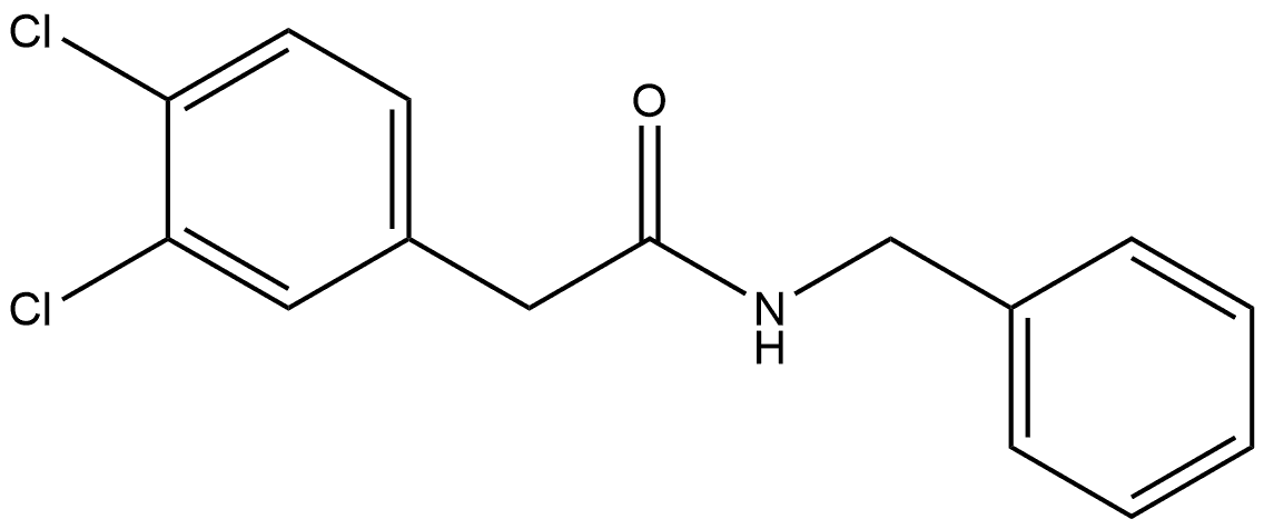 3,4-Dichloro-N-(phenylmethyl)benzeneacetamide Structure