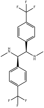 1,2-Ethanediamine, N,N'-dimethyl-1,2-bis[4-(trifluoromethyl)phenyl]-, (1R,2R)- (9CI) 구조식 이미지