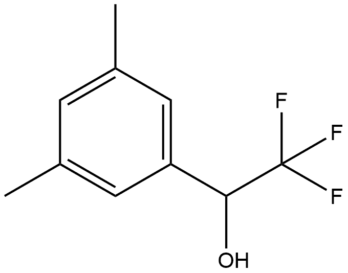 1-(3,5-dimethylphenyl)-2,2,2-trifluoroethan-1-ol 구조식 이미지