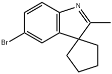 Spiro[cyclopentane-1,3'-[3H]indole], 5'-bromo-2'-methyl- Structure