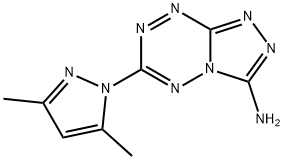 1,2,4-Triazolo[4,3-b][1,2,4,5]tetrazin-3-amine, 6-(3,5-dimethyl-1H-pyrazol-1-yl)- Structure