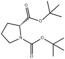 (R)-Di-tert-butyl pyrrolidine-1,2-dicarboxylate Structure