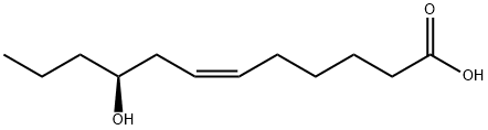 6-Dodecenoic acid, 9-hydroxy-, (6Z,9S)- 구조식 이미지