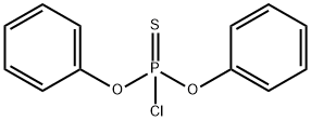 Phosphorochloridothioic acid, O,O-diphenyl ester Structure