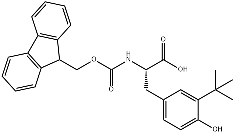 L-Tyrosine, 3-(1,1-dimethylethyl)-N-[(9H-fluoren-9-ylmethoxy)carbonyl]- Structure