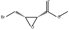 2-Oxiranecarboxylic acid, 3-(bromomethyl)-, methyl ester, (2R,3S)- Structure