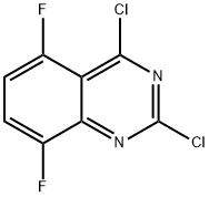 Quinazoline, 2,4-dichloro-5,8-difluoro- Structure