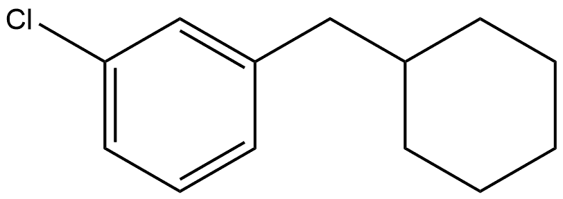 1-Chloro-3-(cyclohexylmethyl)benzene Structure