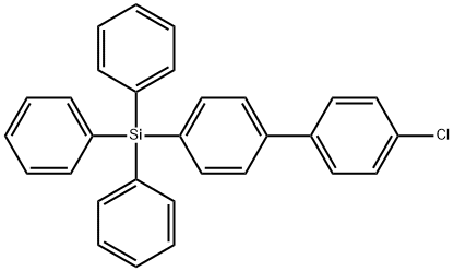 1,1'-Biphenyl, 4-chloro-4'-(triphenylsilyl)- Structure