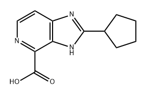 3H-Imidazo[4,5-c]pyridine-4-carboxylic acid, 2-cyclopentyl- Structure
