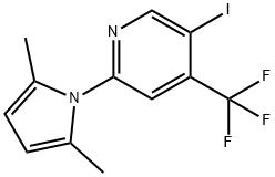 2-(2,5-Dimethyl-1H-pyrrol-1-yl)-5-iodo-4-(trifluoromethyl)pyridine 구조식 이미지