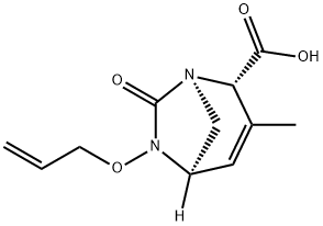 (1R,2S,5R)-3-Methyl-7-oxo-6-(2-propen-1-
yloxy)-1,6-diazabicyclo[3.2.1]oct-3-ene-2-
carboxylic acid Structure