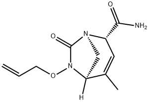 (1R,2S,5R)-4-Methyl-7-oxo-6-(2-propen-1-
yloxy)-1,6-diazabicyclo[3.2.1]oct-3-ene-2-
carboxamide Structure