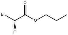 Acetic acid, 2-bromo-2-fluoro-, propyl ester, (2R)- Structure