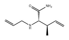 4-Pentenamide, 3-methyl-2-(2-propen-1-ylamino)-, (2S,3R)- Structure