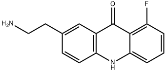 9(10H)-Acridinone, 7-(2-aminoethyl)-1-fluoro- Structure