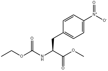 Phenylalanine, N-(ethoxycarbonyl)-4-nitro-, methyl ester Structure
