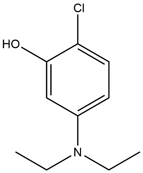 2-chloro-5-(diethylamino)phenol Structure