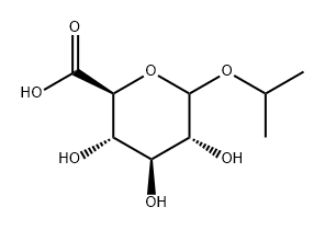 D-Glucopyranosiduronic acid, 1-methylethyl Structure