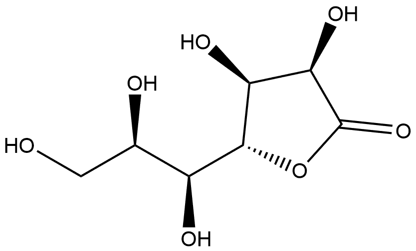 D-glycero-L-talo-Heptonic acid, γ-lactone 구조식 이미지