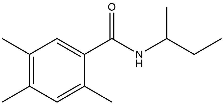 2,4,5-Trimethyl-N-(1-methylpropyl)benzamide Structure