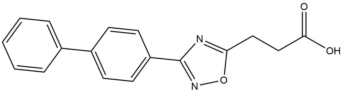 3-[1,1′-Biphenyl]-4-yl-1,2,4-oxadiazole-5-propanoic acid Structure