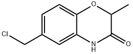 2H-1,4-Benzoxazin-3(4H)-one, 6-(chloromethyl)-2-methyl- 구조식 이미지