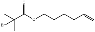 Propanoic acid, 2-bromo-2-methyl-, 5-hexen-1-yl ester Structure