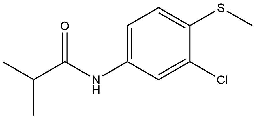 N-[3-Chloro-4-(methylthio)phenyl]-2-methylpropanamide Structure