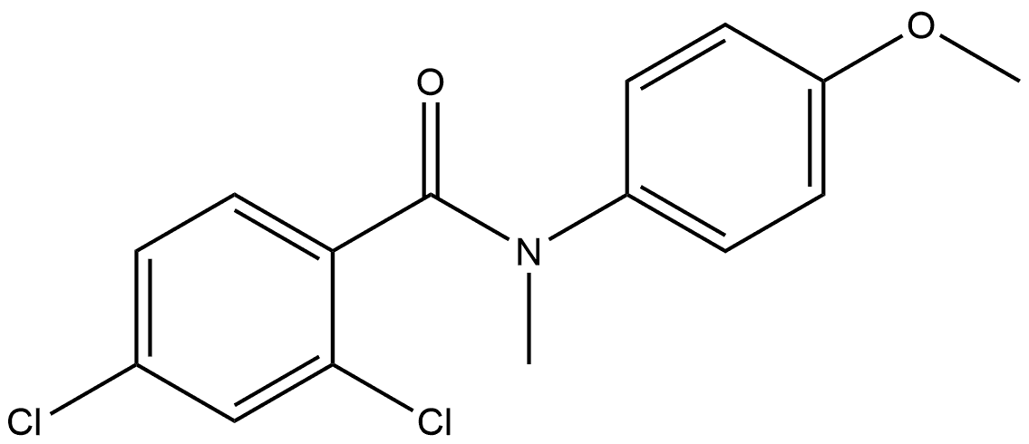 2,4-Dichloro-N-(4-methoxyphenyl)-N-methylbenzamide Structure