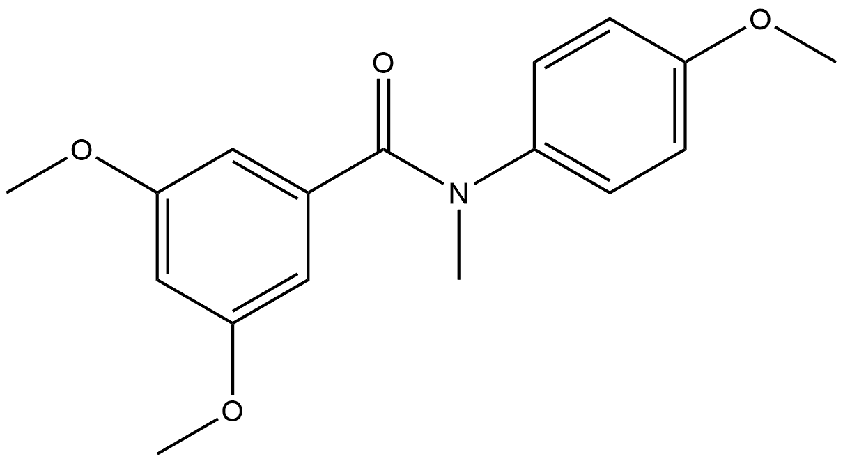 3,5-Dimethoxy-N-(4-methoxyphenyl)-N-methylbenzamide Structure