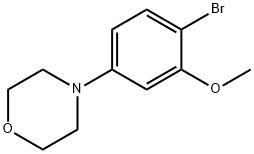 Morpholine, 4-(4-bromo-3-methoxyphenyl)- 구조식 이미지