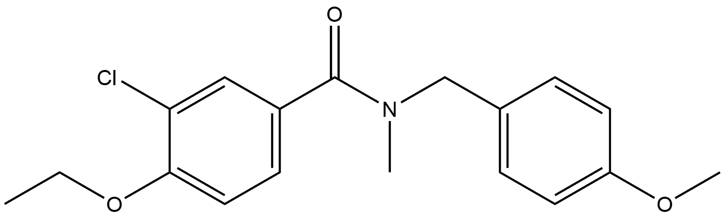 3-Chloro-4-ethoxy-N-[(4-methoxyphenyl)methyl]-N-methylbenzamide Structure