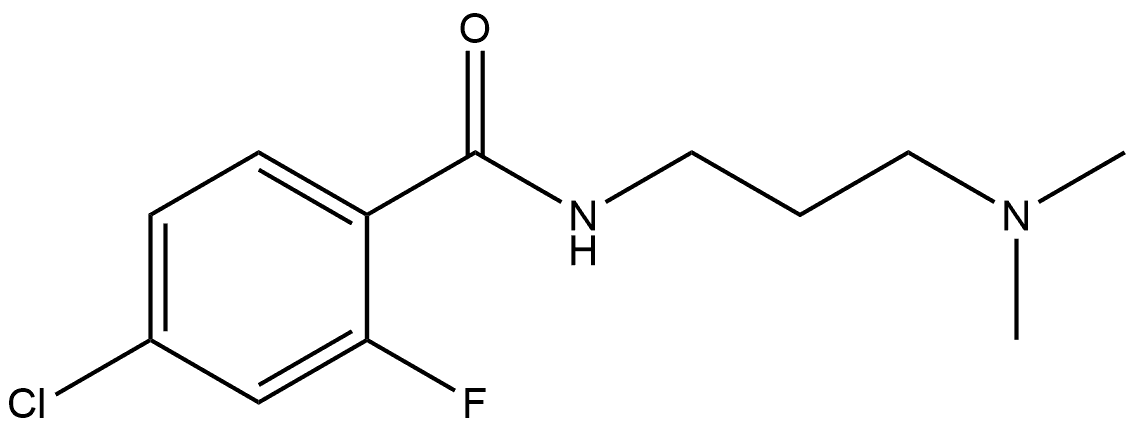 4-Chloro-N-[3-(dimethylamino)propyl]-2-fluorobenzamide Structure