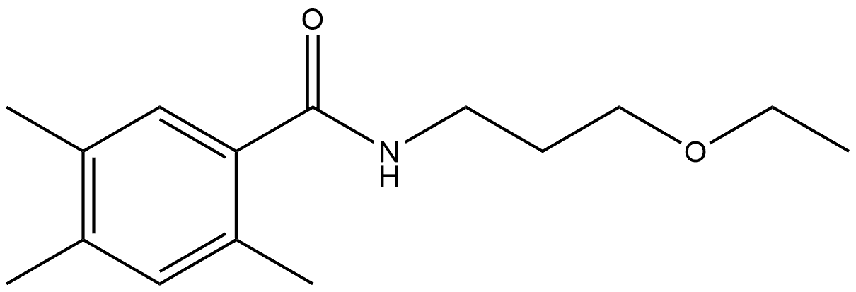 N-(3-Ethoxypropyl)-2,4,5-trimethylbenzamide Structure