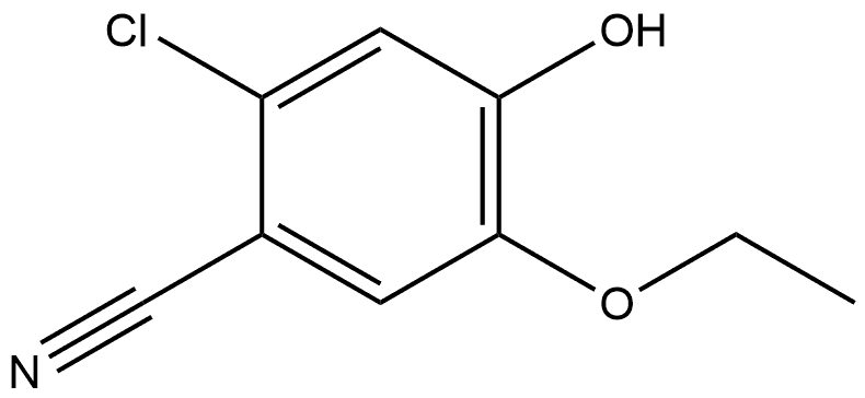 2-Chloro-5-ethoxy-4-hydroxybenzonitrile Structure