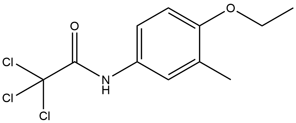 2,2,2-Trichloro-N-(4-ethoxy-3-methylphenyl)acetamide Structure