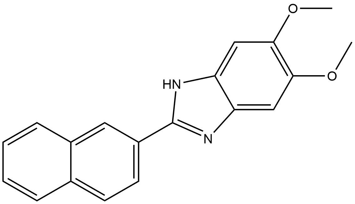 5,6-Dimethoxy-2-(2-naphthalenyl)-1H-benzimidazole Structure