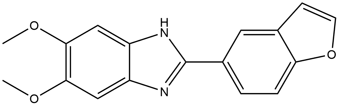 2-(1-benzofuran-5-yl)-5,6-dimethoxy-1H-1,3-benzodiazole Structure